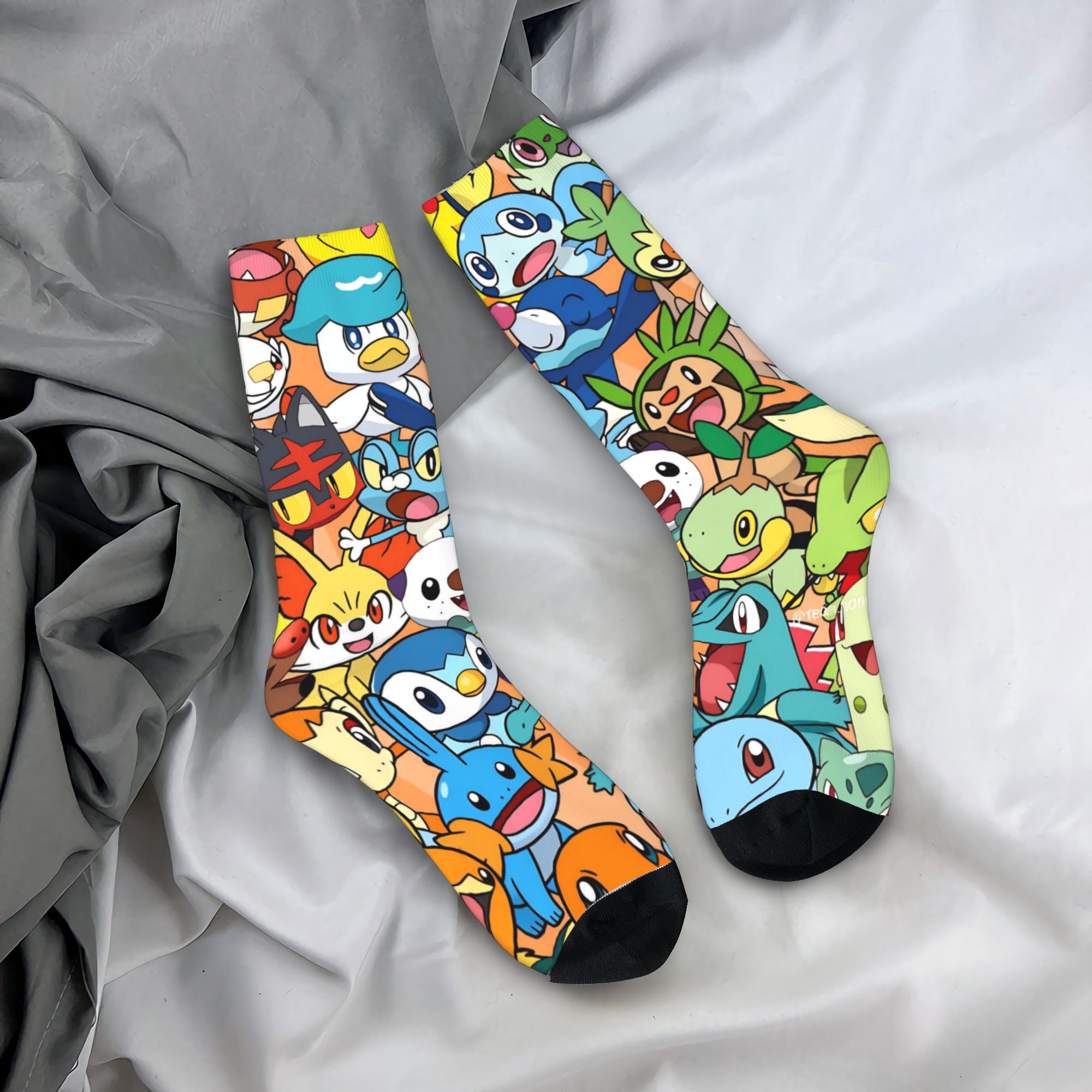 Outdoor Sport Hose - Men's Socks Pokemon Characters Stockings Non-Slip