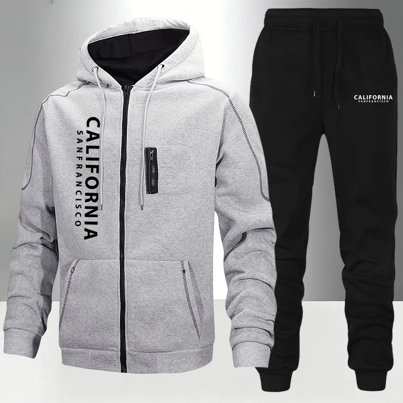 Outdoor Sport Winter Jacket - Men's Tracksuit Casual Hoodie Zipper Sweatshirts