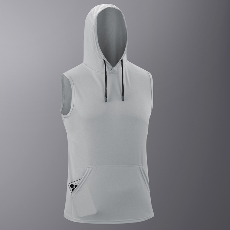 6Pcs Men Sleeveless Hooded Tan - đánh giá và giá Outdoor Sport Hoodie