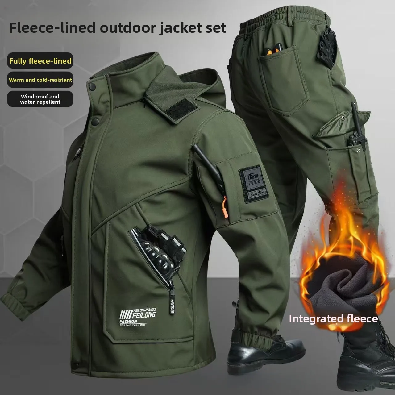 Thickened Fleece Autumn Winter - đánh giá và giá Outdoor Sport Winter Jacket