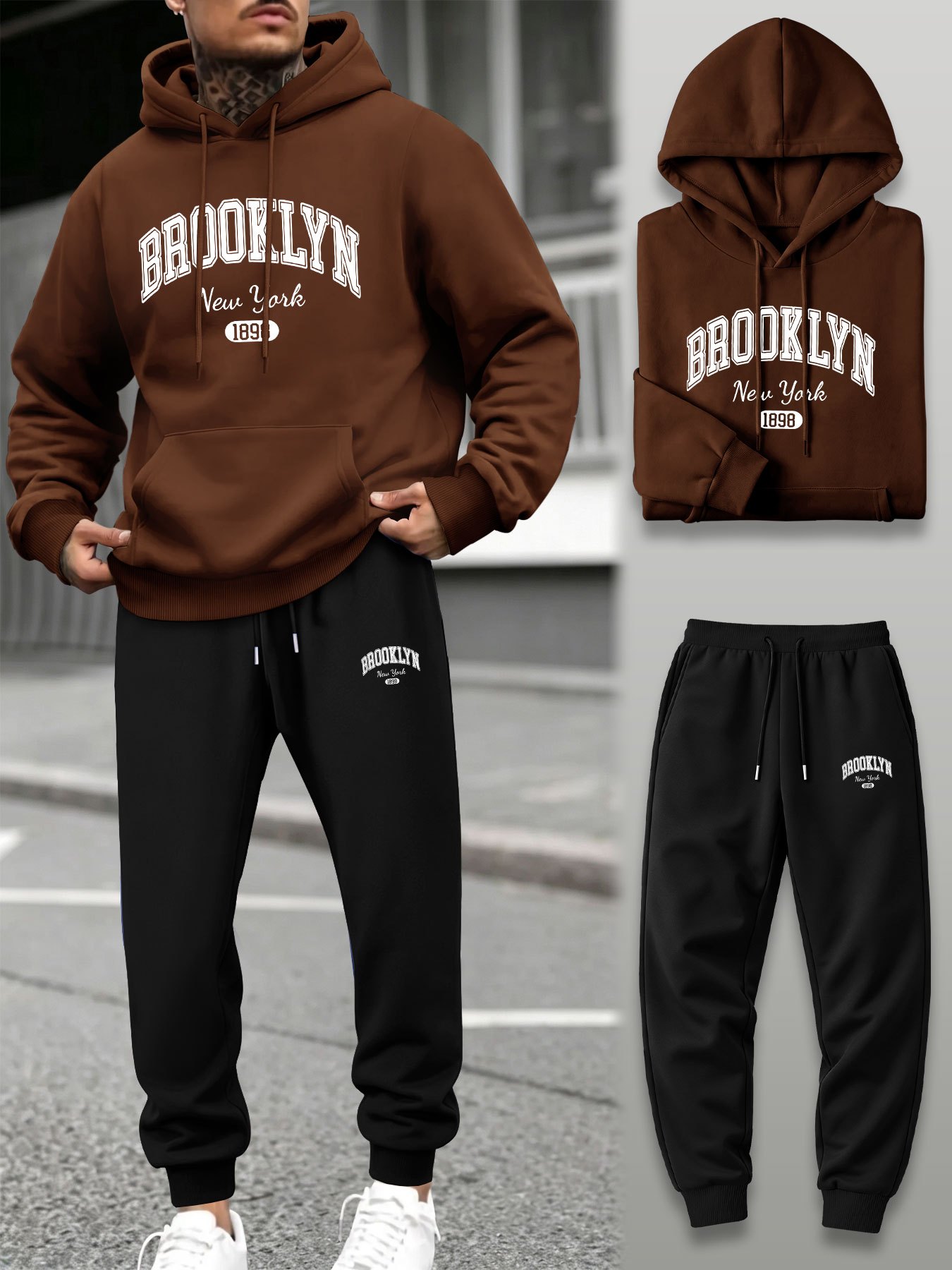 Men 2 Piece Tracksuit Hoodie J - đánh giá và giá Outdoor Sport Hoodie
