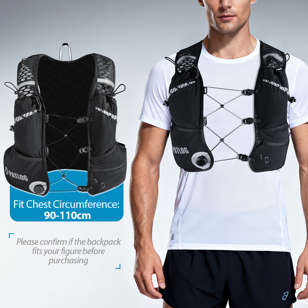 8L Breathable Hydration Vest P - đánh giá và giá Trail Running Vest